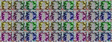 Raster Illustrasyon 'da moda olmayan çiçek deseni. Düz Çiçek Elementleri Tasarımı. Tarafsız renklerde çiçekler. Renkli Yaz Temalı Kusursuz Arkaplan.