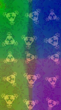 Güzel bir kış süsü. Renkli kar taneleri Raster çizimi. Altın kar tanesinden izole edilmiş..