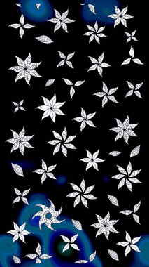 Şekil verilmiş çiçeklerle eskiz deseni. Süslü zentangle çizim dokusu, soyut çiçeklerle süslenmiş. Çiçek deseni duvar kağıdı, şablon dolguları ve web sayfası arkaplanı için kullanılabilir.