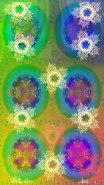 Yeni yıl dekoratif kar taneleri arka planı. El çizimi Noel Raster illüstrasyonu. Kış Kar Taneleri Karalamaları.