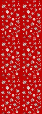 Raster illüstrasyonu. Kırmızı ve nötr renklerde güzel bir tekstil. Suluboya çiçekli çiçek deseni.