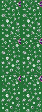 Yeşil ve nötr renkte güzel çiçekli eskiz deseni, suluboya çiçek deseni, duvar kağıdı, kart veya kumaş için fayanslı. Raster..