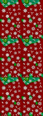 Tropik çiçekler. Kırmızı ve nötr renklerde çiçekler. Gömlek çizimi Arkaplan Deseni.