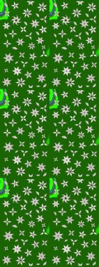 Düz Çiçek Elementleri Tasarımı. Renkli Bahar Teması eskiz kalıbı. Raster Şirin kumaş deseni. Eskiz klasiği.