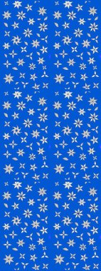 Nazikçe, güzel çiçek arkaplanı. Çiçekli karalama şeklinde Raster çiçek deseni. Mavi ve nötr renkte çiçekler.