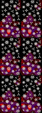 Küçük çiçekteki sevimli çiçek deseni. Tony 'nin kumaş kalıbını çiz. Modaya uygun kumaş deseni. Raster illüstrasyonu.