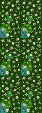 Motley illüstrasyonu. Çiçekli bahar çiçekleri. Küçük çiçekte güzel bir desen. Moda baskıları için zarif bir şablon. Robot resim. Küçük renkli çiçekler..