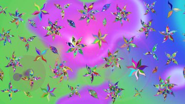 Tekstil, kumaş, kapaklar, duvar kağıtları, baskı, naylon, koleksiyon defteri, örgü, dekupaj için güzel bir eskiz. Millefleur 'lar. Küçük menekşe ve yeşil renkte güzel bir besin torbası deseni, çiçekler..