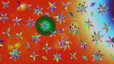 Kumaş, duvar kağıdı ve kağıt üzerine baskı yapmak için gelişen arka plan. Raster illüstrasyonu. Eski usul küçük çiçekli şirin bir eskiz deseni. Moda arka planında parlak buketler.