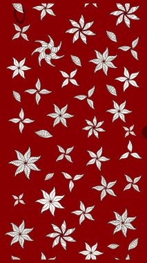 Düz Çiçek Elementleri Tasarımı. Raster. Renkli Bahar Teması çizim şablonu.