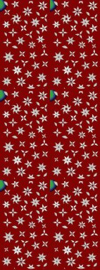 Küçük çiçekteki sevimli çiçek deseni. Raster deseni. Raster illüstrasyonu. Kibarca, yaz çiçekleri kırmızı ve nötr renklerde.