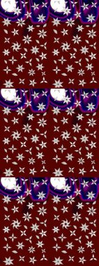 Yumuşak pamuk tasarımı. Raster 'ın taze dokusu. Yumuşak fayans. Paketleme, tekstil, duvar kâğıdı için çiçek eskizi. Klasik çiçek deseni.