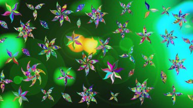 Yazdır. Renkli Yaz Temalı eskiz kalıbı. Güzel eskiz şekli. Raster çiçekli arka plan. Güzel kumaş deseni. Düz Çiçek Elementleri Tasarımı.