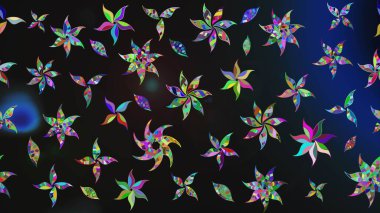 Güzel çiçek deseni. Renkli Bahar Teması eskiz kalıbı. Düz Çiçek Elementleri Tasarımı. Gri ve mavi renkte çiçekler.