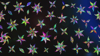 Parlak elementlerin. Çizim çiçek deseni duvar kağıdı, web sitesi arka planı, ambalaj kağıdı, davetiye, broşür, afiş veya web sitesi için kullanılabilir. El çizimi Raster illüstrasyonu.