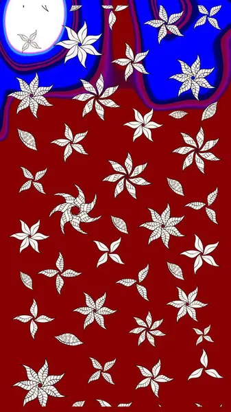 Düz Çiçek Elementleri Tasarımı. Güzel çiçek deseni. Renkli Bahar Teması eskiz kalıbı. Kırmızı ve nötr renkte çiçekler.