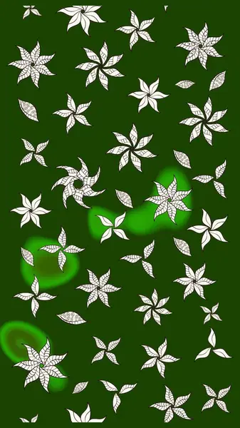 Nazik, sevimli çiçek arkaplanı. Çiçekli karalama şeklinde Raster çiçek deseni. Yeşil ve nötr renkte çiçekler.