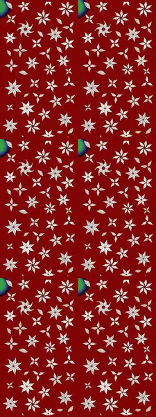 Küçük çiçekteki sevimli çiçek deseni. Raster deseni. Raster illüstrasyonu. Kibarca, yaz çiçekleri kırmızı ve nötr renklerde.