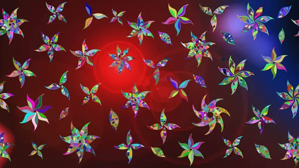 Kahverengi ve kırmızı renkte çiçekler. Gömlek baskısı için çiçek boyası. Çiçek eskiz kalıbı geçmişi.