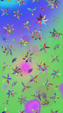 Sevgililer günü ve tebrik kartı konsepti için şık bir davetiye. Üst manzara, yumuşak yeşil ve mavi renkli. Çiçek kompozisyonu, el boyası, hassas şablon. Manzaralı çiçek deseni.