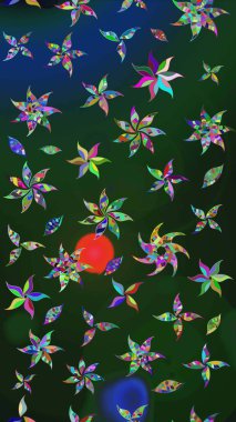 Çiçekli tebrik kartı. Doğum günü kartı ya da düğün davetiyesi. Raster illüstrasyonu. Suluboya çiçek buketi. Mavi ve yeşil renklerde. Çiçek arka planı.