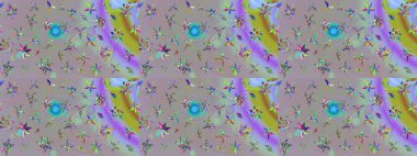 Eskiz geçmişi. Kumaş, tekstil, duvar kağıdı baskısı için. Raster illüstrasyonu. Eski usul. Tomurcukları papatya çiçekleri olan sevimli bir çiçek deseni. Miles Fleur, dandik süs.