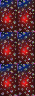 Kahverengi ve kırmızı renkte çiçekli çiçek deseni. Suluboya tarzında kahverengi ve kırmızı renkte çiçekler.