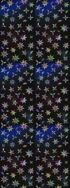 Küçük çiçekte güzel bir çiçek deseni var. Çiçekli çiçek deseni, suluboya. Raster deseni.