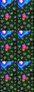 Eskiz geçmişi. Kumaş, tekstil, duvar kağıdı baskısı için. Eski usul. Raster. Tomurcukları çiçek olan sevimli bir çiçek deseni. Raster illüstrasyonu.