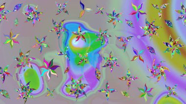 Gri ve nötr renkte çiçekler. Kumaş desenli papatya çiçekleri ayrıntıları.