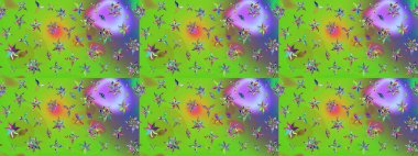 Eskiz geçmişi. Miles Fleur, süslü püslü bir süs. Raster illüstrasyonu. Kumaş, tekstil, duvar kağıdı baskısı için. Tomurcukları papatya çiçekleri olan sevimli bir çiçek deseni. Antika retro tarzı.