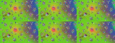 Raster stili kumaş deseni. Çiçekler suluboya çizim deseni.