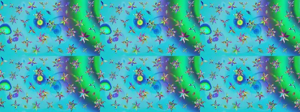 El çizimi Raster çizimi. Çizim çiçek deseni duvar kağıdı, web sitesi arka planı, ambalaj kağıdı, davetiye, broşür, afiş veya web sitesi için kullanılabilir. Parlak elementlerin.