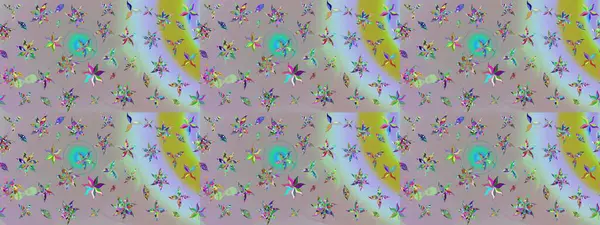 Raster çiçek desenli çiçek deseni, yapraklar, dekoratif elementler, sıçrama, lekeler, el çizimi kontur çizgileri ve Doodle çizim stili, grafik raster çizim çizimi.