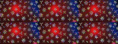 Raster illüstrasyonu. Küçük çiçekli şirin bir desen. Çiçek ve yapraklı çiçek deseni.