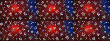 Kahverengi ve kırmızı renkte çiçekler. Elle boyanmış suluboya resim çizimi çiçekler ve bitkiler.