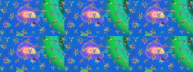 Doğum günü kartı ya da düğün davetiyesi. Raster illüstrasyonu. Mavi ve yeşil renklerde. Suluboya çiçek buketi. Çiçekli tebrik kartı. Çiçek arka planı.