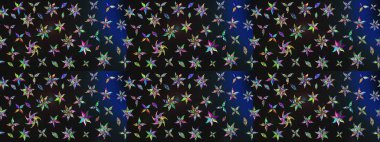 Gri ve mavi renklerde. Çiçek buketleriyle klasik bir eskiz şekli. Raster illüstrasyonu.