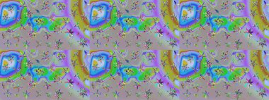 Küçük çiçekli basit bir çiçek çizimi. Moda baskısı, albüm, ambalaj kağıdı ve duvar kağıdı için zarif dekoratif süslemeler. Raster illüstrasyonu. Tarafsız ve gri renkte şirin çiçekler.