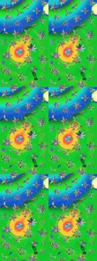 Raster güzel bir çiçek deseni çizmiş. Nazik romantik baskı. Bahar mevsimi. Tatil havası..