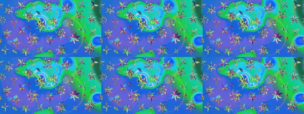 Çiçek arkaplan. Çizim raster deseni. Güzel kumaş deseni.