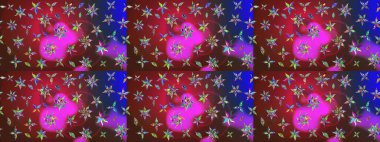 Çiçek arkaplanlı soyut zarafet eskiz deseni. Raster Güzel kumaş deseni.