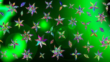 Çiçekli çiçek deseni, suluboya. Raster deseni. Küçük çiçekte güzel bir çiçek deseni..