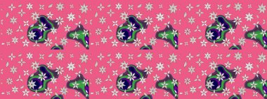 Sketch Colour Spring Theme eskiz kalıbı. Pembe ve nötr renklerde çiçekler. Sevimli çiçek raster deseni. Düz Çiçek Elementleri Tasarımı.