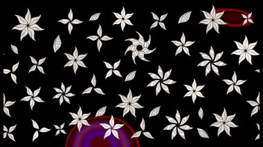 Yumuşak, bahar çiçekli arka plan. Siyah ve nötr renklerde çiçekler. Raster çiçek desenli ve çiçekli..