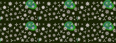 Yumuşak, yaz çiçekli arka plan. Çiçekli karalama şeklinde Raster çiçek deseni. Gri ve nötr renkte çiçekler.