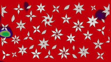 Moda baskıları için zarif bir şablon. Küçük renkli çiçekler. Kırmızı ve tarafsız çiçekli bahar çiçekleri. Motley illüstrasyonu. Küçük çiçekte şirin desenler.