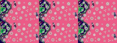 Raster illüstrasyonu. Pembe ve nötr renklerde çiçekler. Çizim çiçek deseni duvar kağıdı için kullanılabilir.