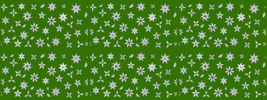 Düz Çiçek Elementleri Tasarımı. Süslü kumaş deseni. Renkli Bahar Teması eskiz kalıbı. Raster illüstrasyonunda çiçek deseni çizimi.