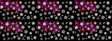 Karalama çiçeği. Renkli Bahar Teması eskiz kalıbı. Düz Çiçek Elementleri Tasarımı. Zentangle soyut çiçekleri. Güzel kumaş deseni. Raster illüstrasyonu.